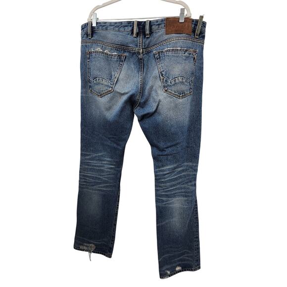 Cult Of Individuality Rebel Straight Size 40 X 32 Destroyed Medium Wash - Picture 2 of 9